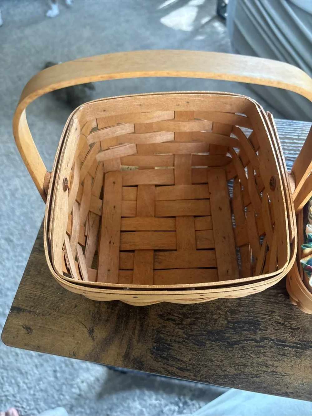 Lot of 2 Longaberger Baskets American Cancer Society 1996 W/ Liners And 1995 w/o